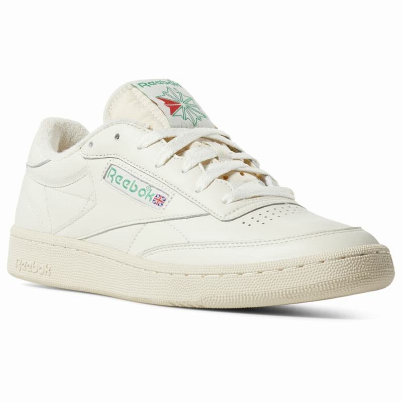 Tenisi Reebok Club C 1985 Tv Dama Albi Romania UT4402EY